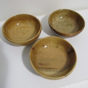 Vintage Handmade Myrtlewood Bowls,  Made in USA